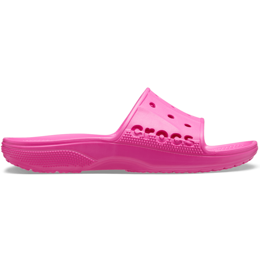Electric Pink Baya II Slide - Side - Crocs