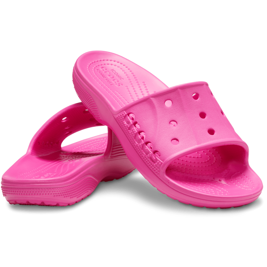 Electric Pink Baya II Slide - Pair - Crocs