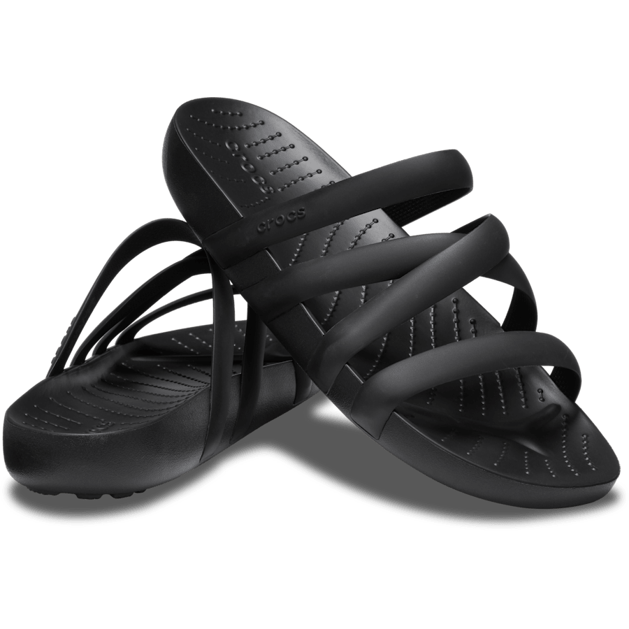 Crocs Splash Strappy Sandal — Black