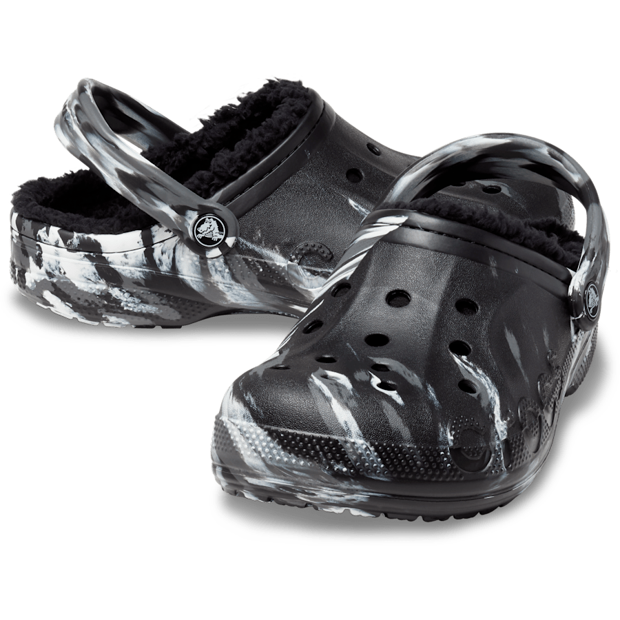 Black / Multi Baya Lined Marbled Clog - Pair - Crocs