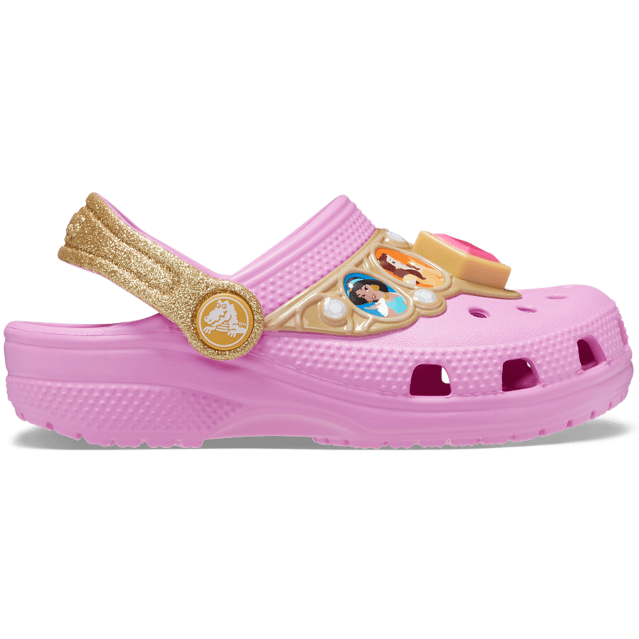Taffy Pink Toddler Classic Disney Princess Lights Clog - Side - Crocs