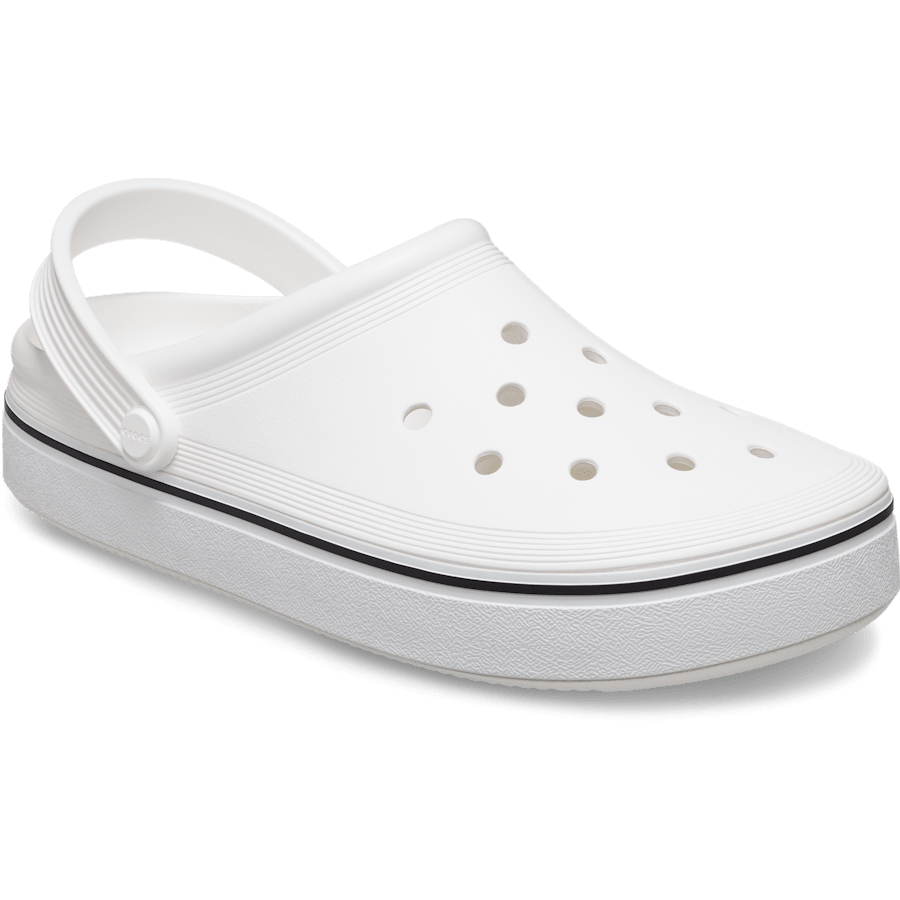 White Off Court Clog - Angle - Crocs