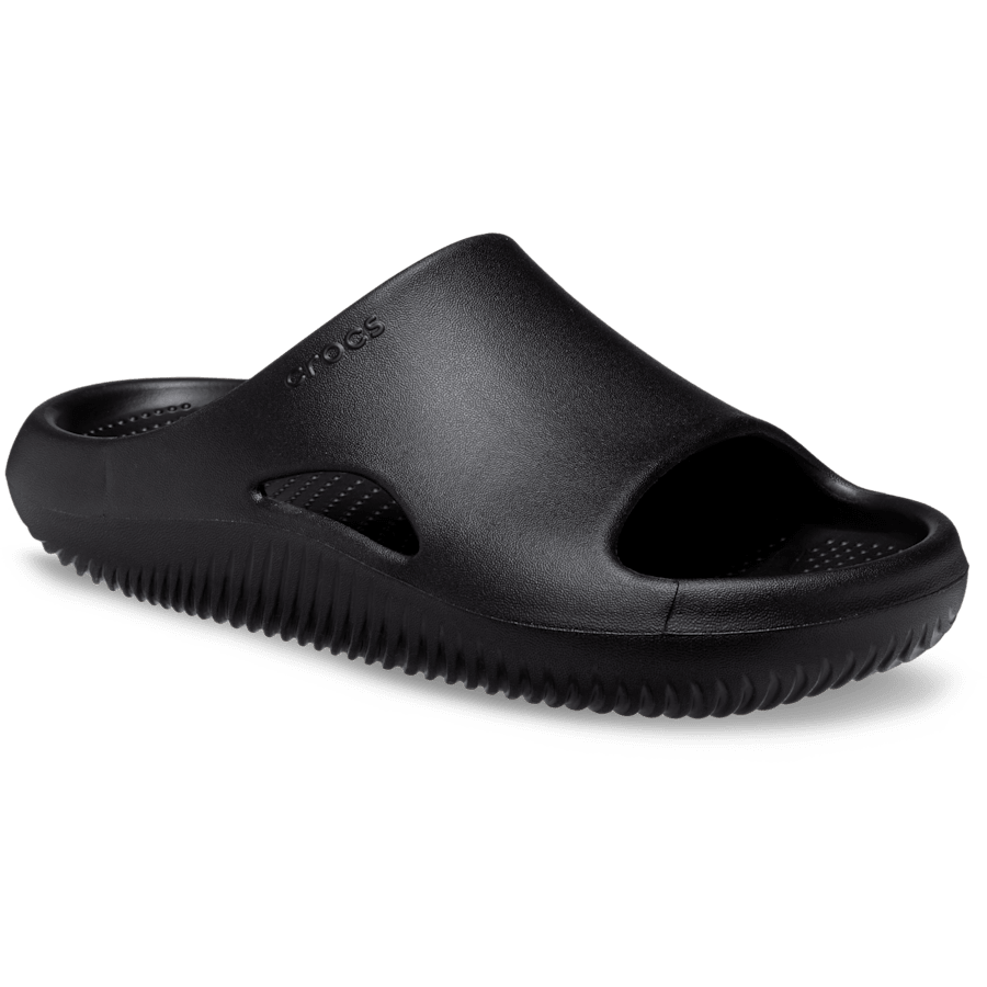 Black Mellow Recovery Slide - Angle - Crocs