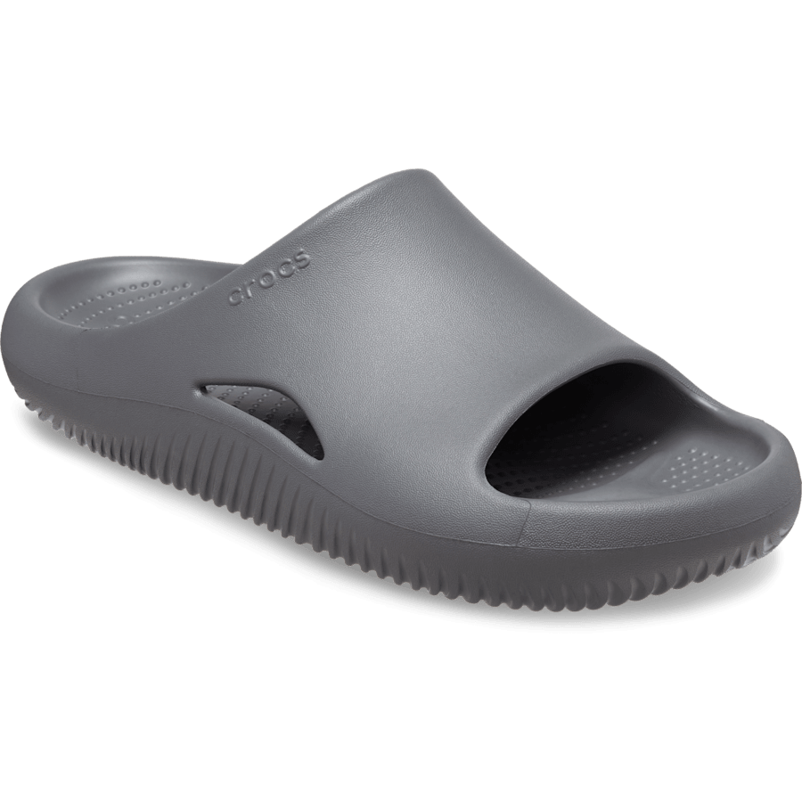 Slate Grey Mellow Recovery Slide - Angle - Crocs