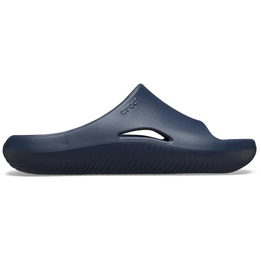 Navy Mellow Recovery Slide - Side - Crocs