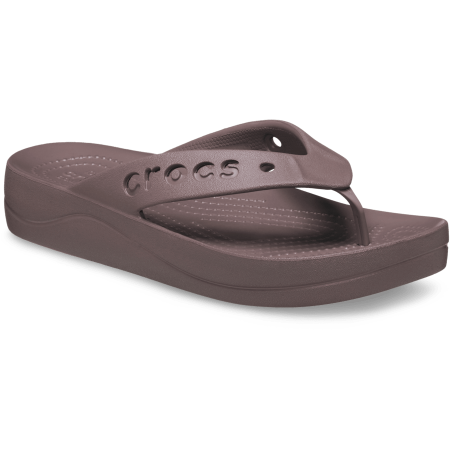 Truffle Baya Platform Flip - Schrägsicht - Crocs