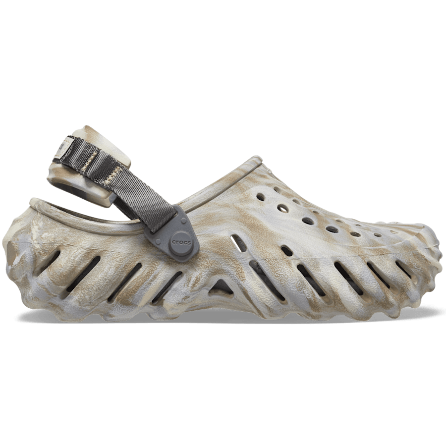 Bone / Multi Echo Marbled Clog - Side - Crocs