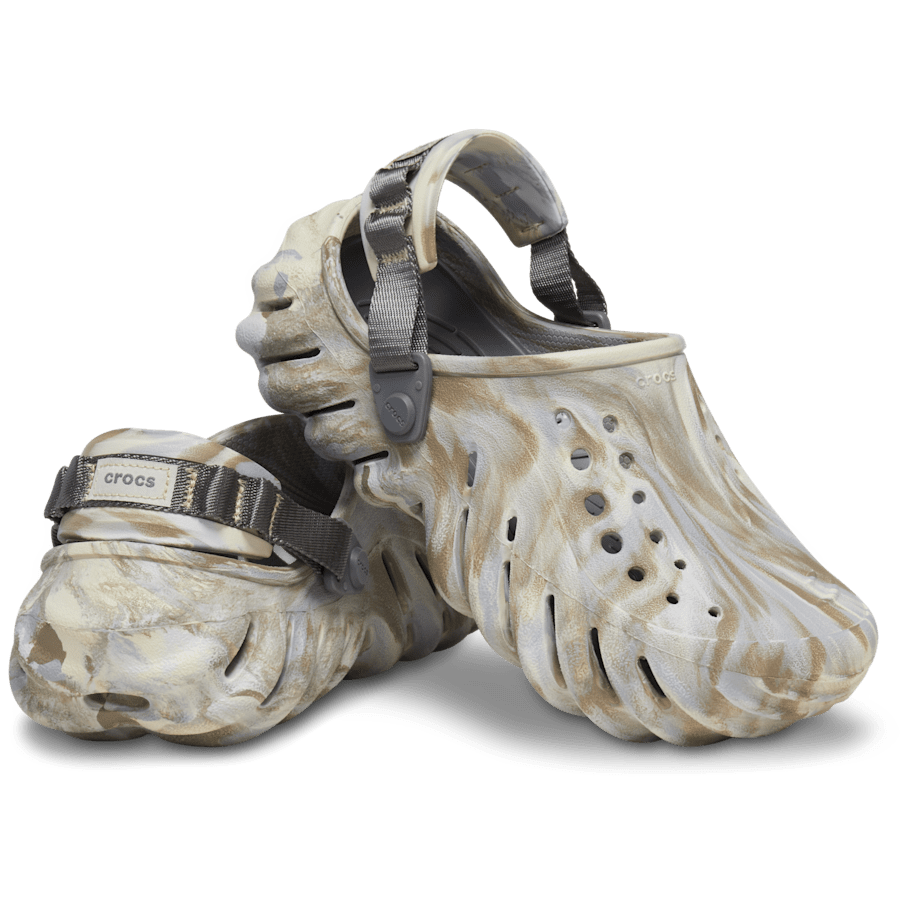 Bone / Multi Echo Marbled Clog - Pair - Crocs