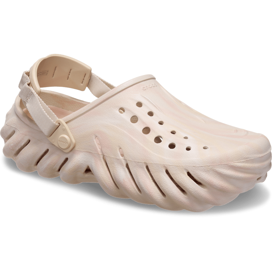 Quartz / Multi Echo Marbled Clog - Angle - Crocs