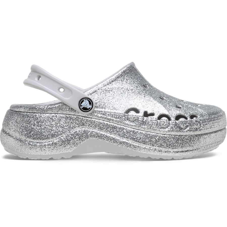 Colour Baya Platform Glitter Clog - Side - Crocs