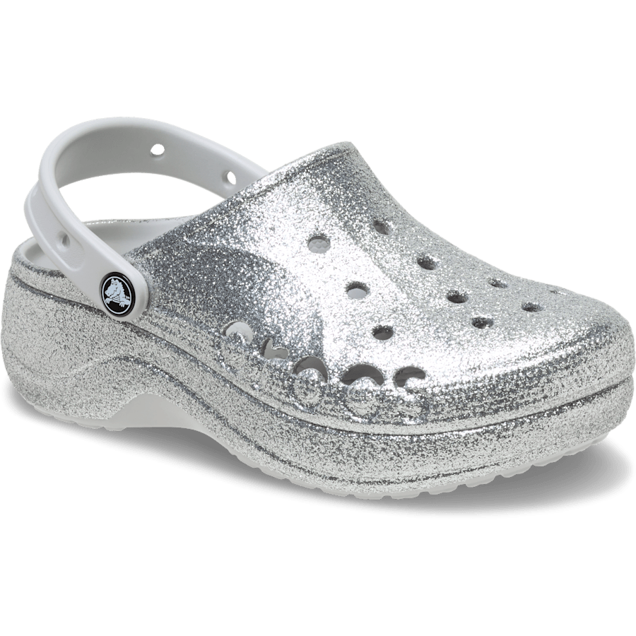 Colour Baya Platform Glitter Clog - Angle - Crocs