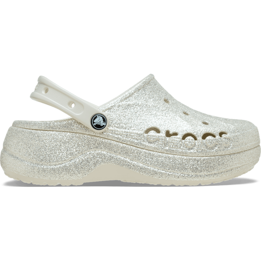Colour Baya Platform Glitter Clog - Side - Crocs
