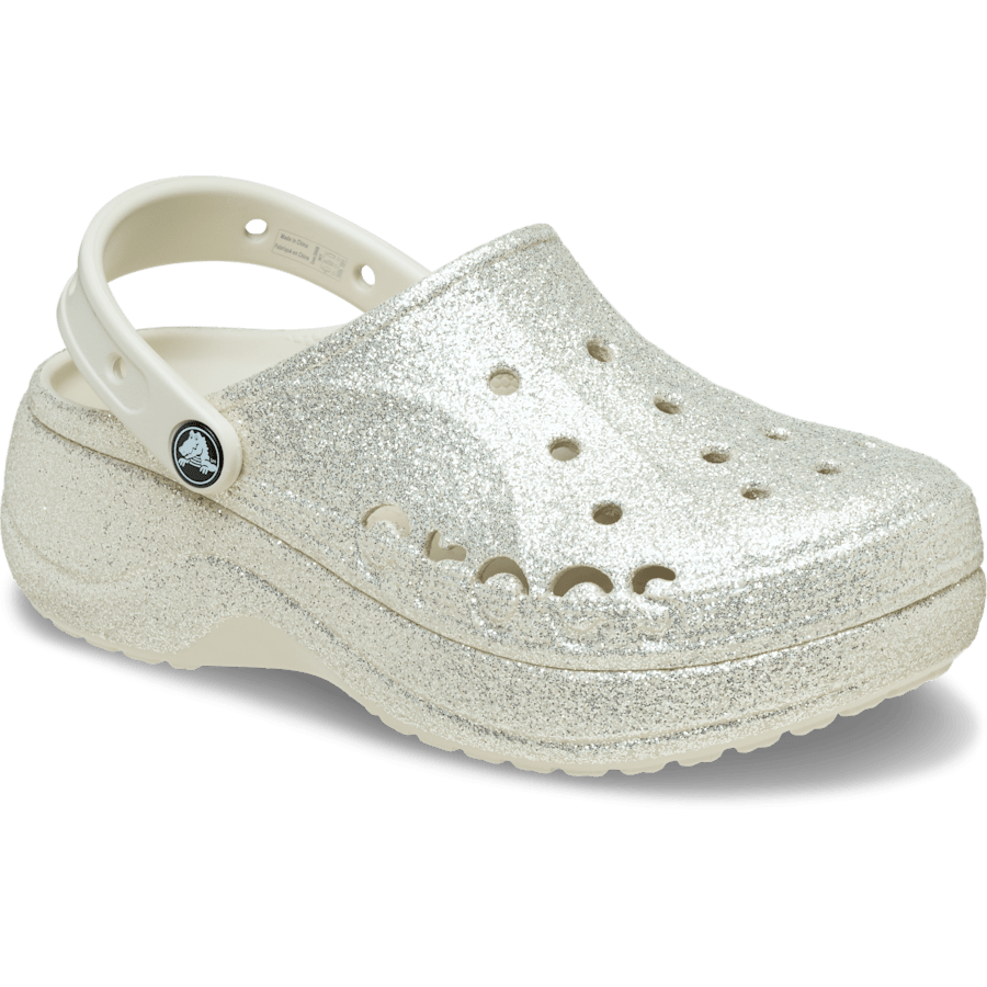Colour Baya Platform Glitter Clog - Angle - Crocs