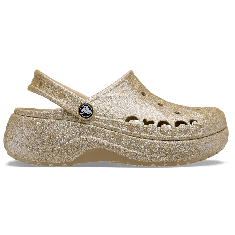 Colour Baya Platform Glitter Clog - Side - Crocs