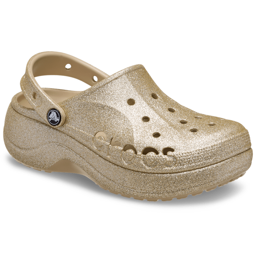 Colour Baya Platform Glitter Clog - Angle - Crocs