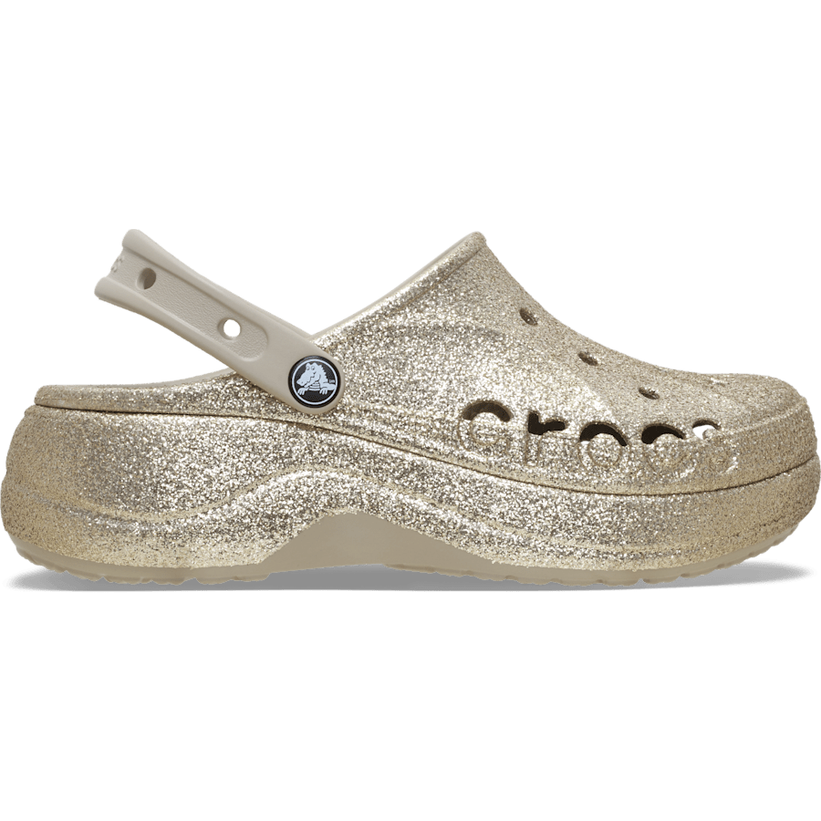 Colour Baya Platform Glitter Clog - Side - Crocs