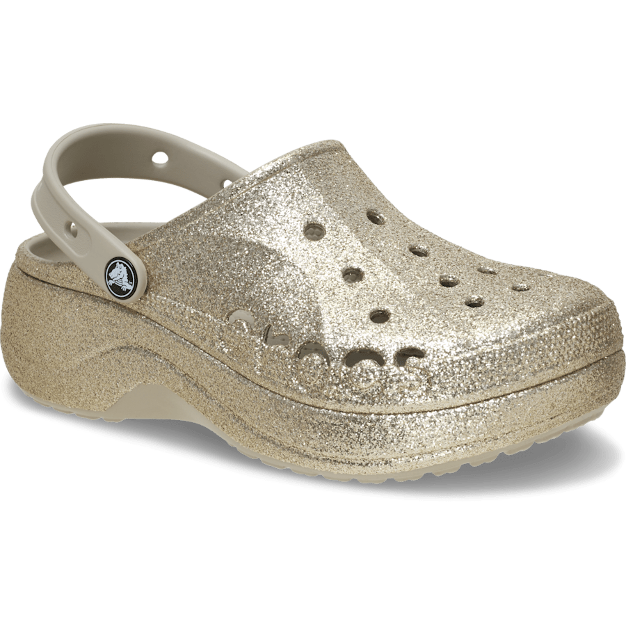 Colour Baya Platform Glitter Clog - Angle - Crocs