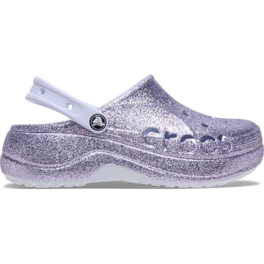 Colour Baya Platform Glitter Clog - Side - Crocs