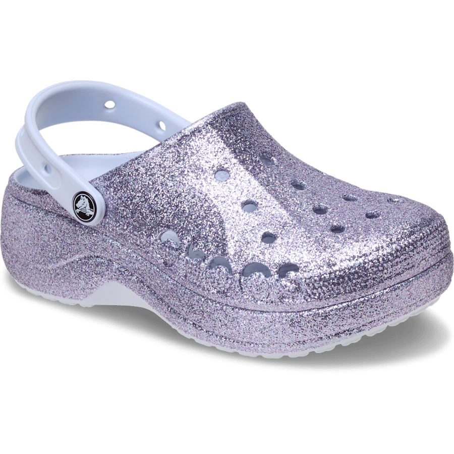 Colour Baya Platform Glitter Clog - Angle - Crocs