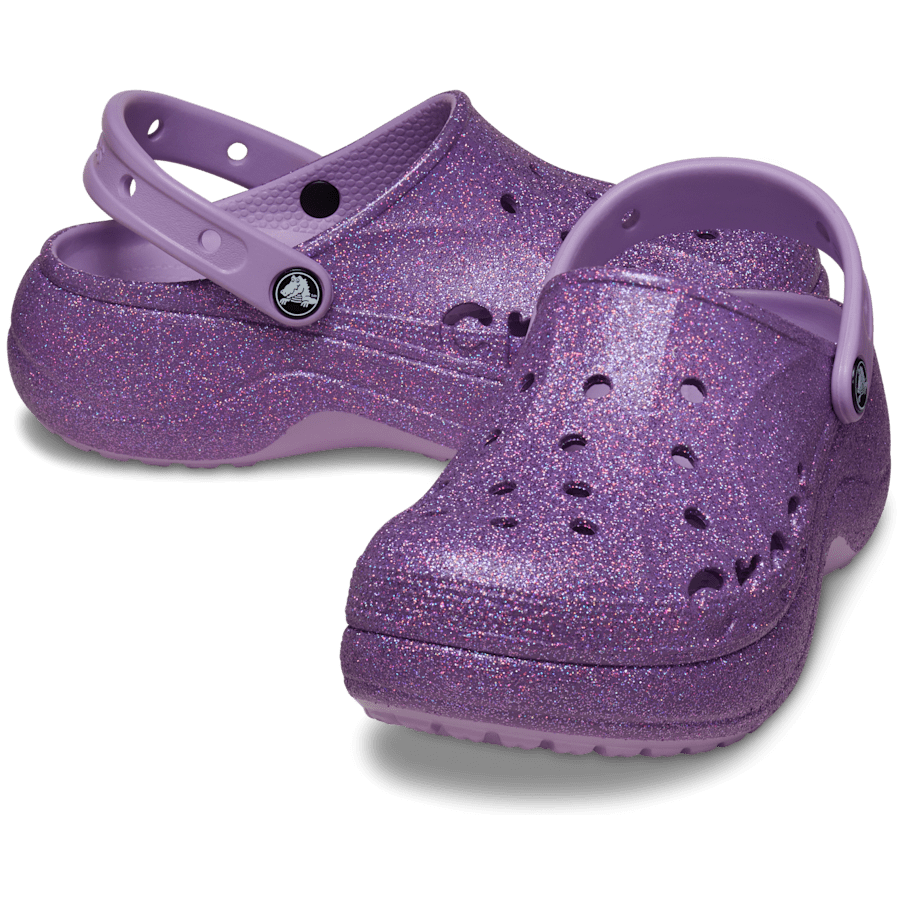 Colour Baya Platform Glitter Clog - Pair - Crocs