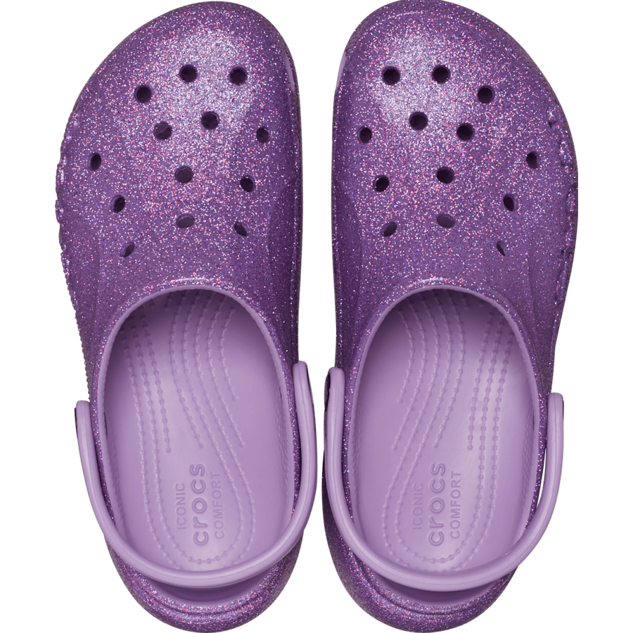 Colour Baya Platform Glitter Clog - Top - Crocs