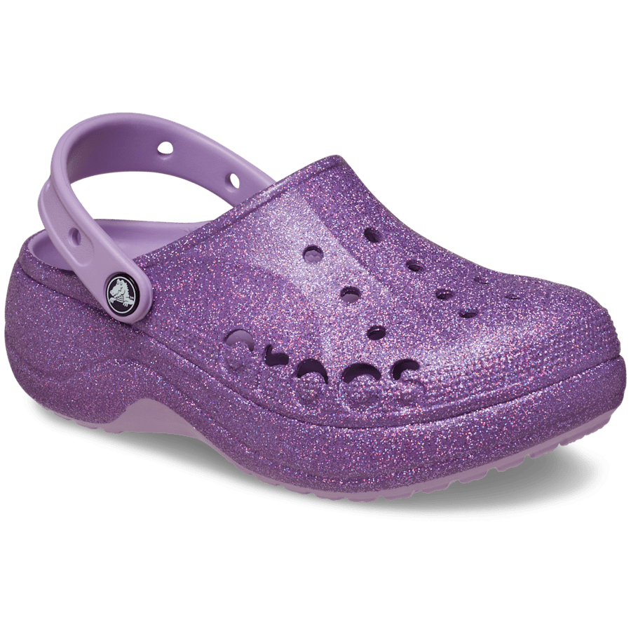 Colour Baya Platform Glitter Clog - Angle - Crocs