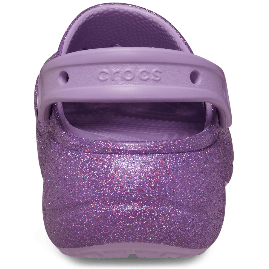 Colour Baya Platform Glitter Clog - Back - Crocs