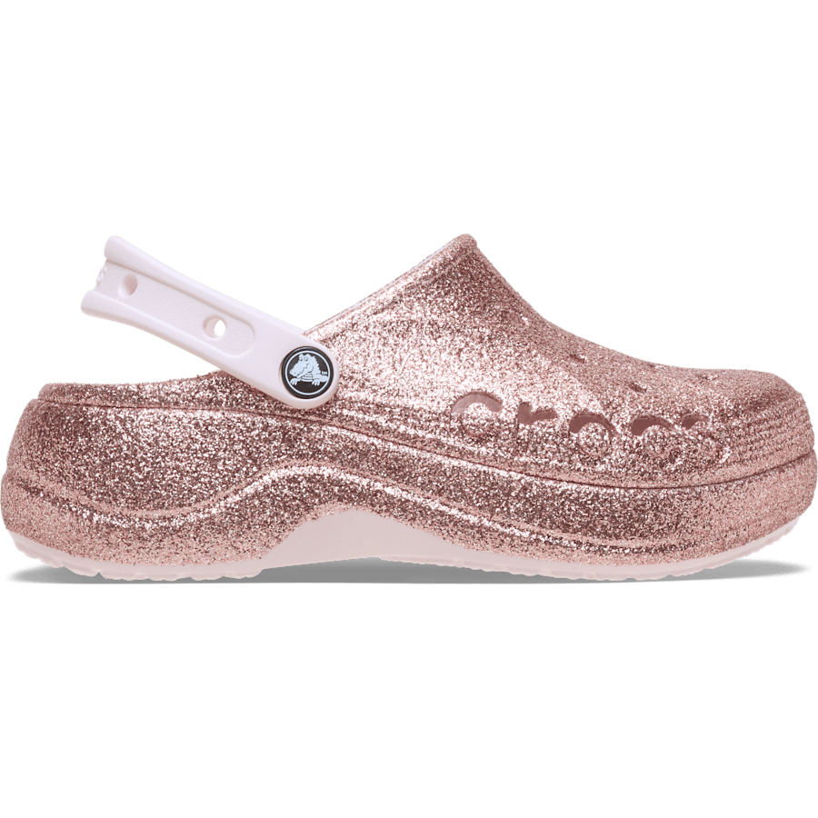 Colour Baya Platform Glitter Clog - Side - Crocs