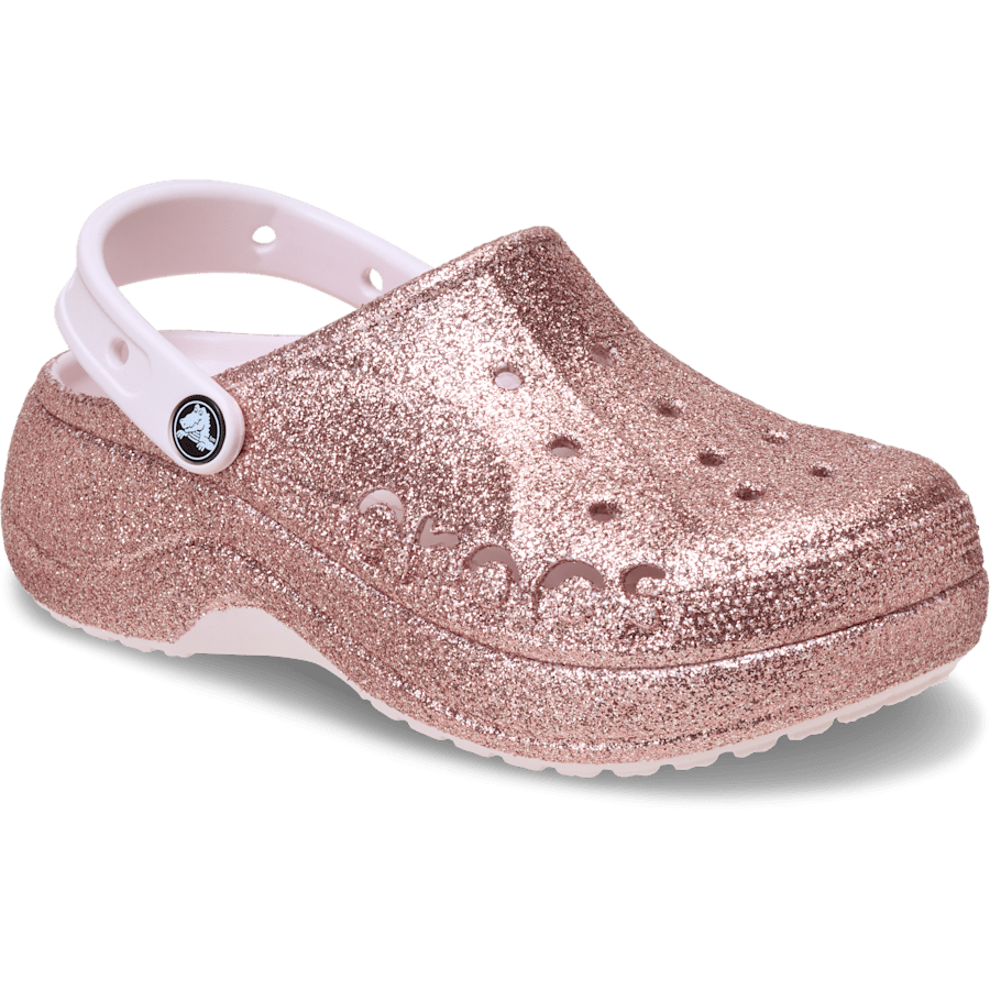 Colour Baya Platform Glitter Clog - Angle - Crocs