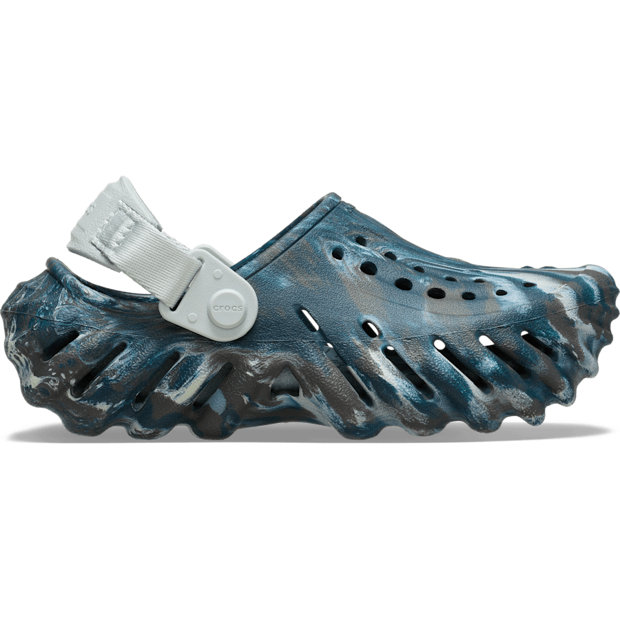 Black Sand / Multi Kids' Echo Marbled Clog - Side - Crocs