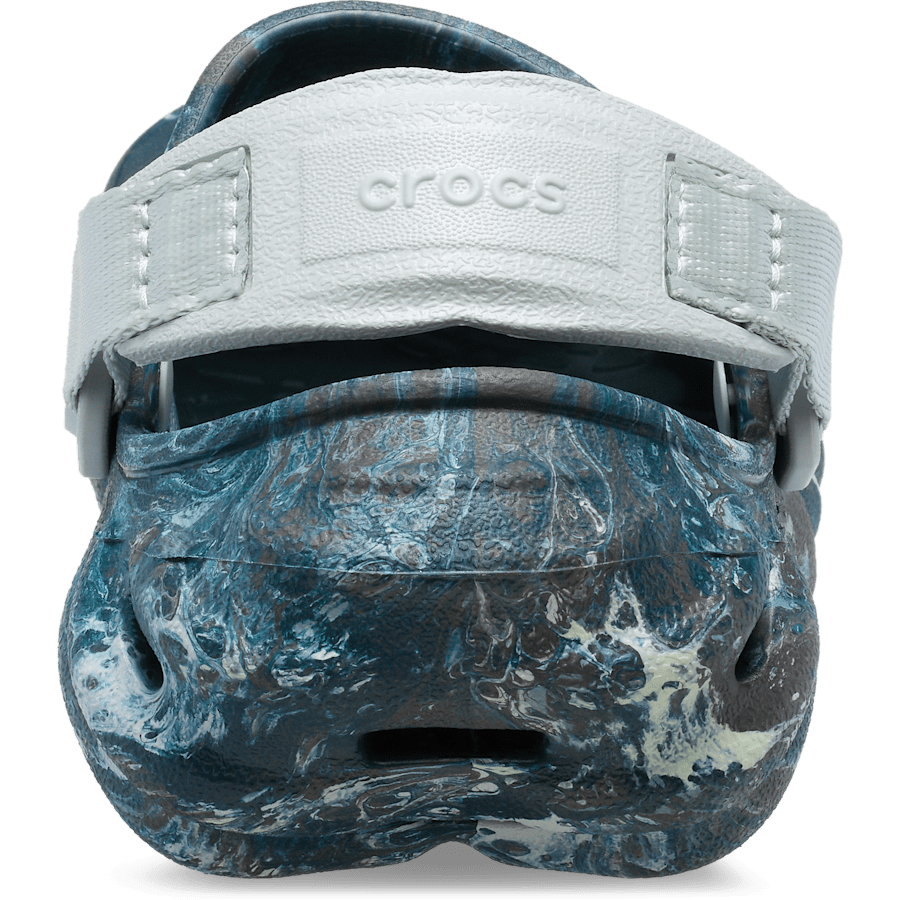 Black Sand / Multi Kids' Echo Marbled Clog - Back - Crocs