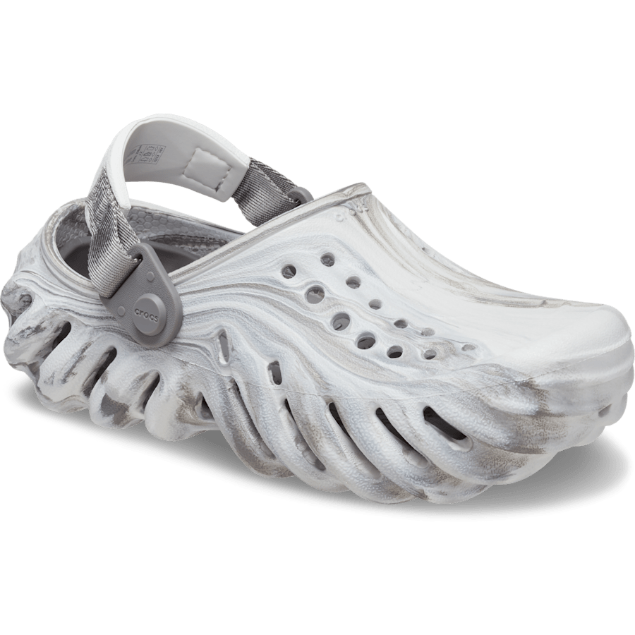Moonlight/Multi Kids' Echo Marbled Clog - Angle - Crocs