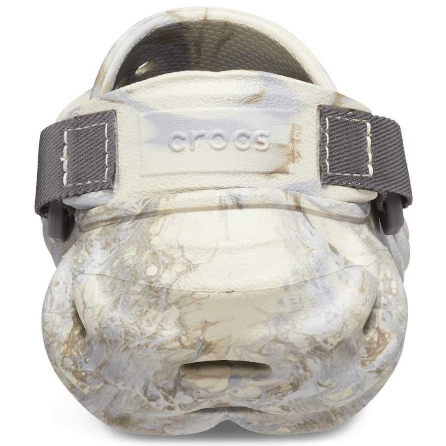 Bone / Multi Kids' Echo Marbled Clog - Back - Crocs