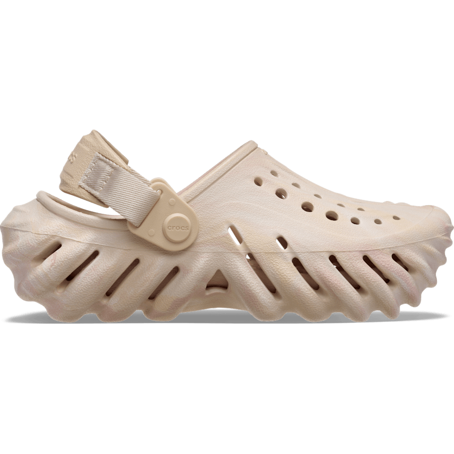Quartz / Multi Kids' Echo Marbled Clog - Side - Crocs
