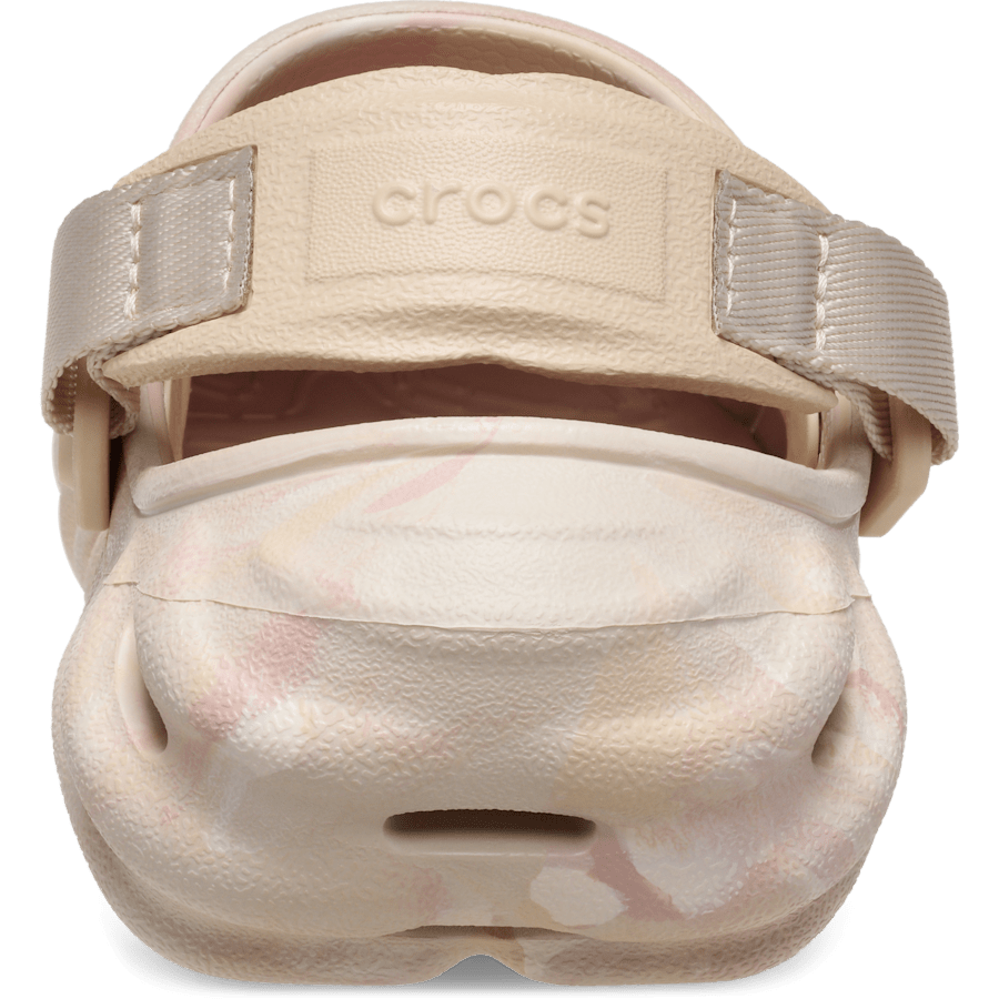 Quartz / Multi Kids' Echo Marbled Clog - Back - Crocs