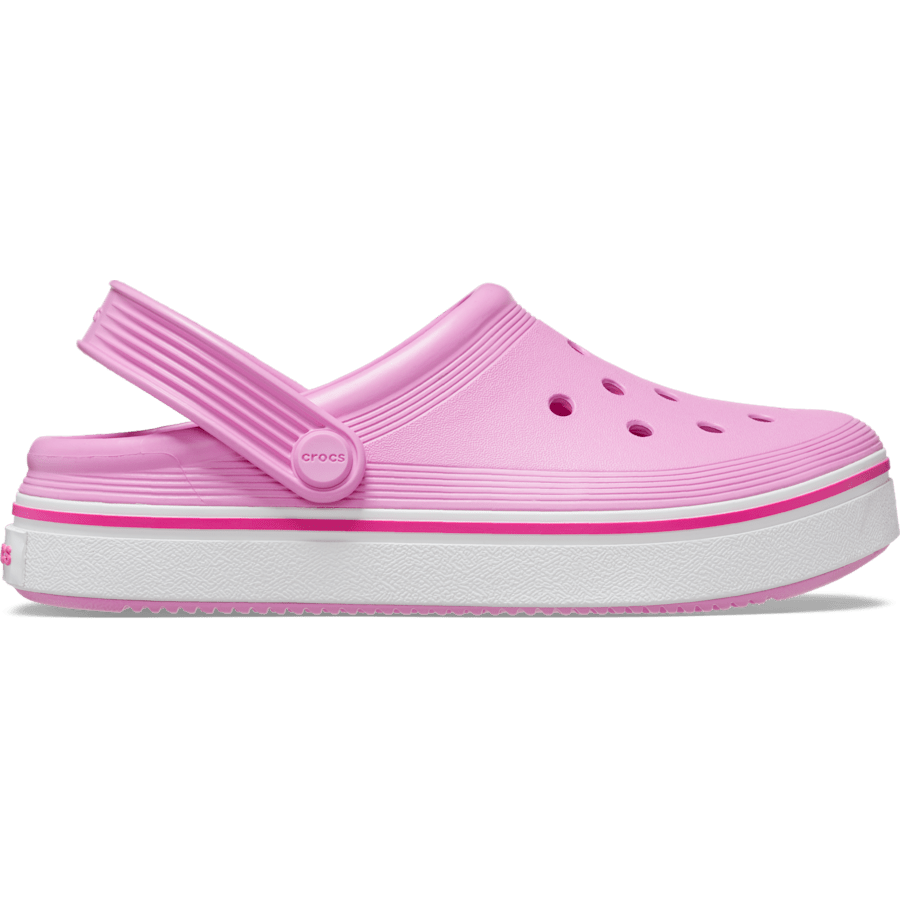 Taffy Pink Kids' Off Court Clog - Sivu - Crocs
