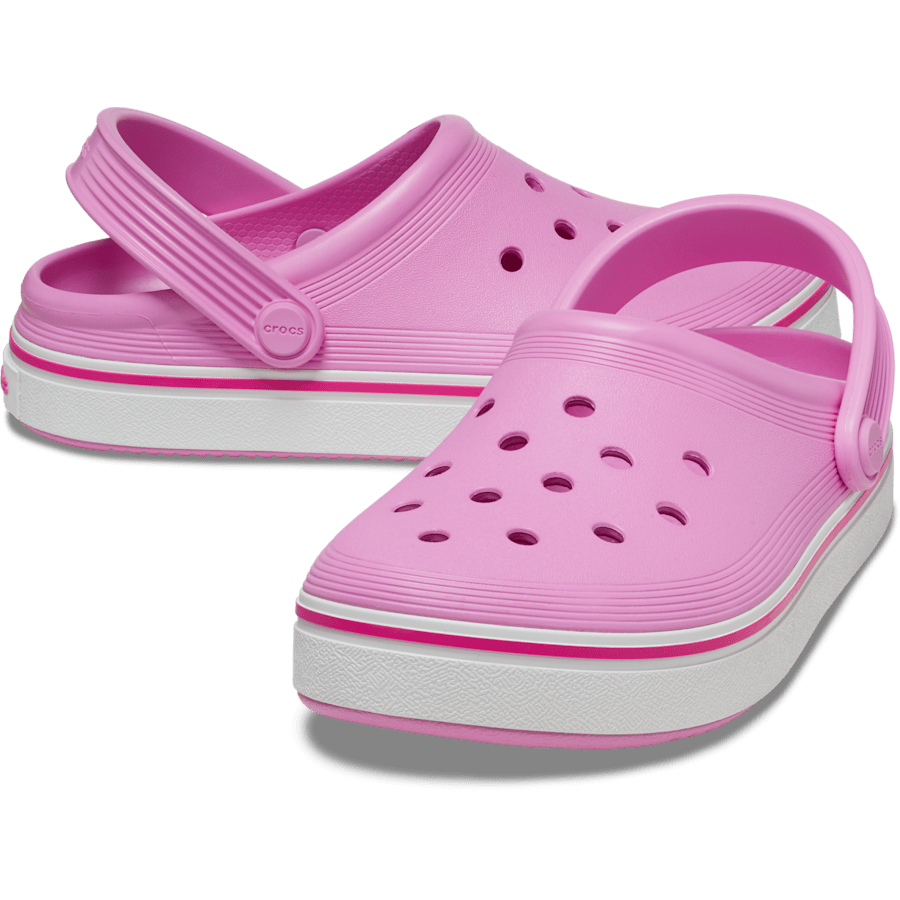Taffy Pink Kids' Off Court Clog - Pari - Crocs