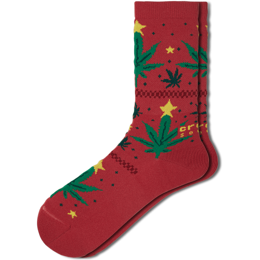 Pepper CrocsSocks Holiday Hemp Crew Ppr - Side - Crocs