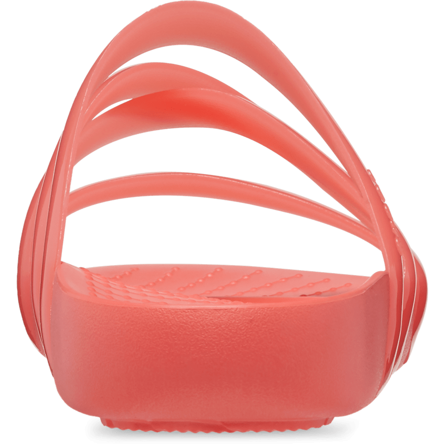 Neon Watermelon Crocs Splash Glossy Strappy Sandal - Back - Crocs