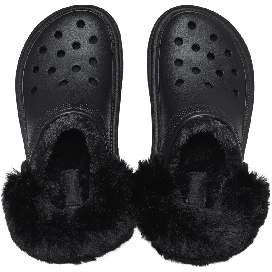 Black Stomp Lined Clog - Draufsicht - Crocs