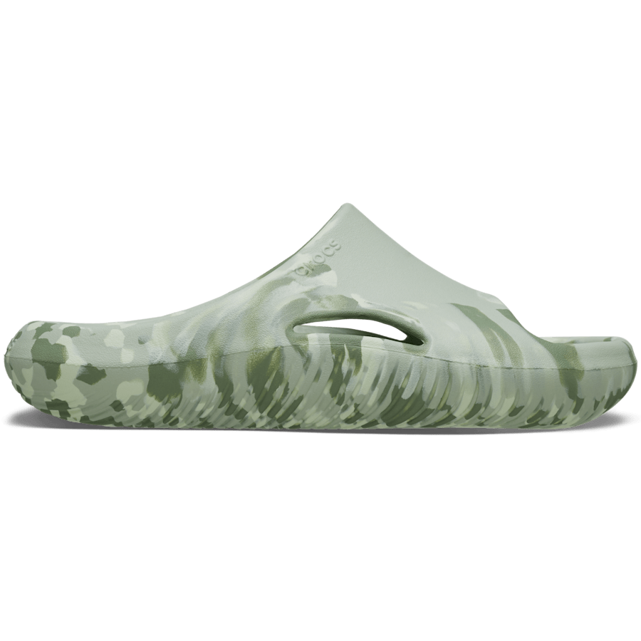 Plaster Mellow Marbled Slide - Side - Crocs