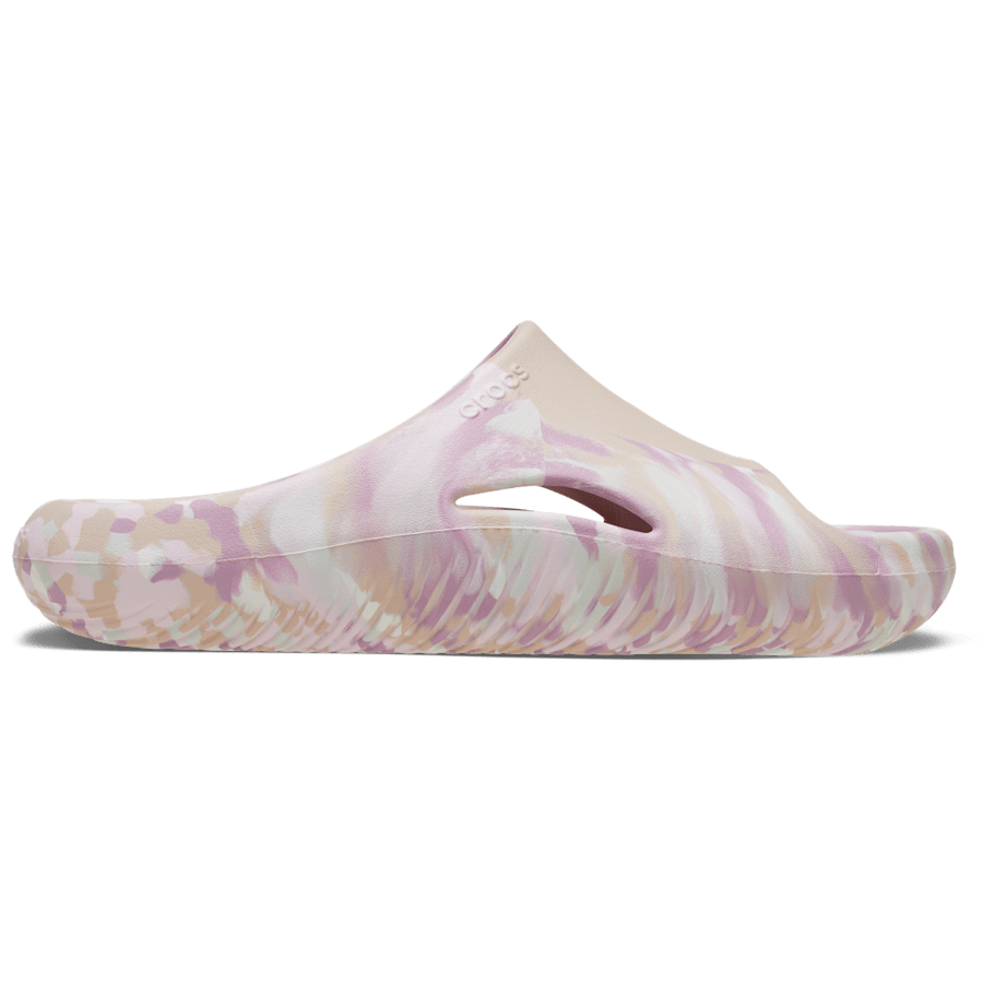 Quartz Mellow Marbled Slide - Side - Crocs