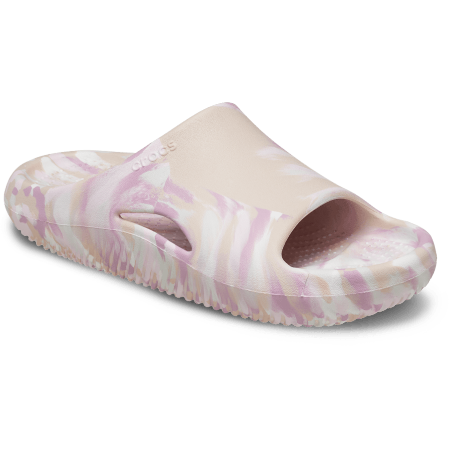 Quartz Mellow Marbled Slide - Angle - Crocs