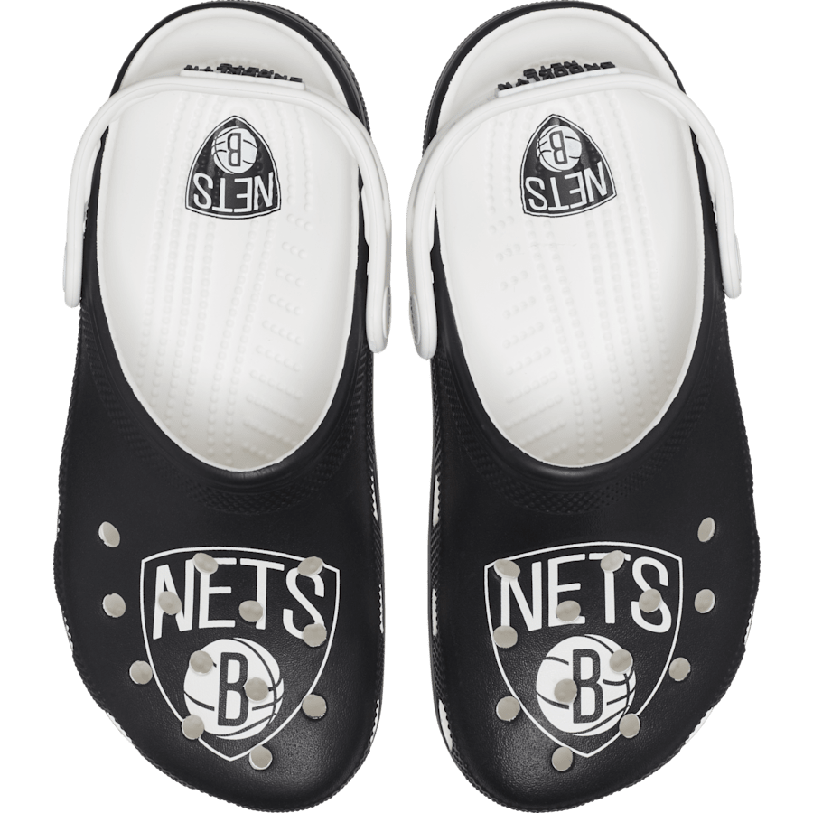 White / Black NBA™ Brooklyn Nets Classic Clog - Top - Crocs