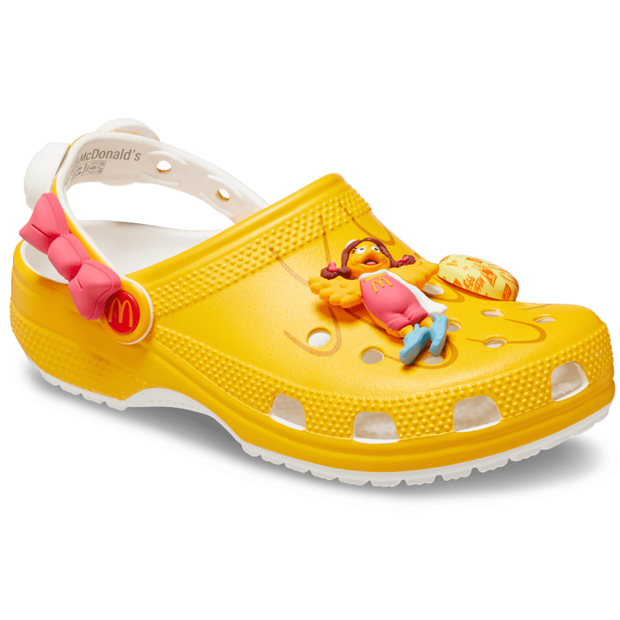 Yellow McDonald’s x Crocs Birdie Classic Clog - Angle - Crocs