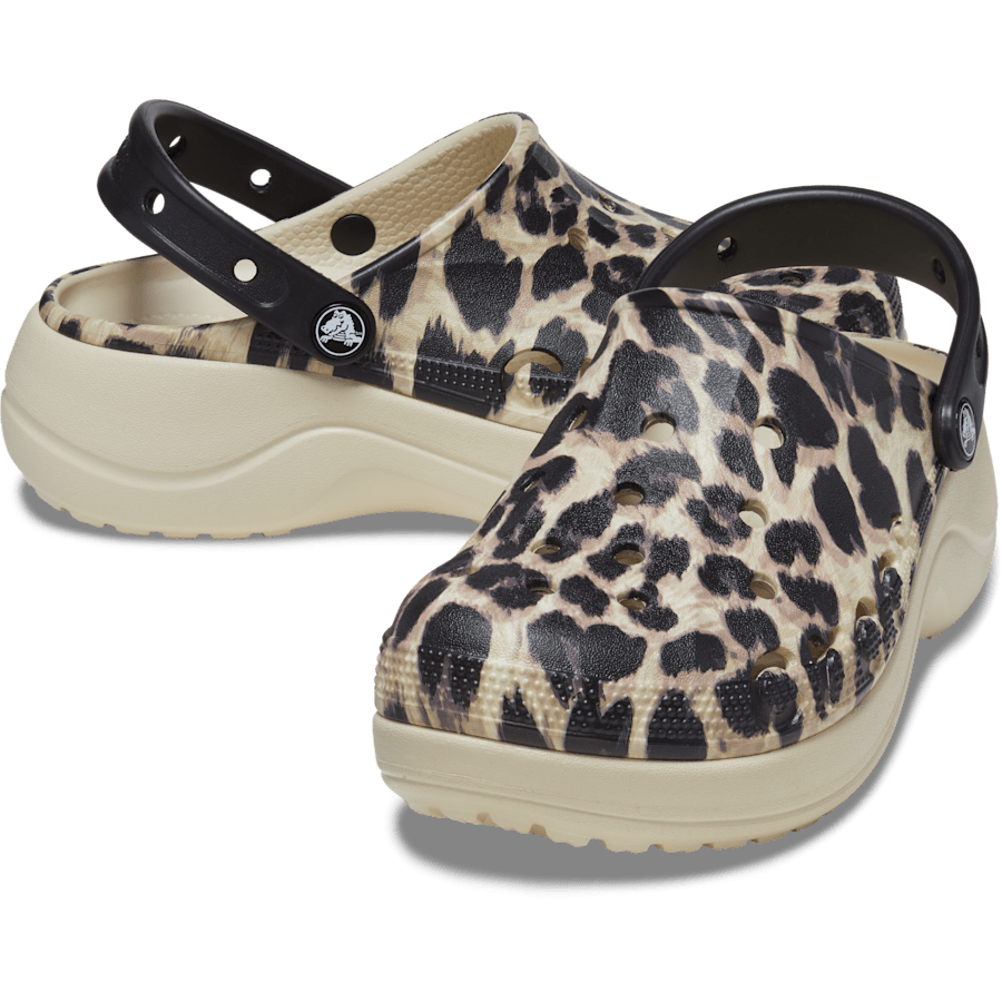Leopard Baya Platform Animal Print Clog - Paar - Crocs