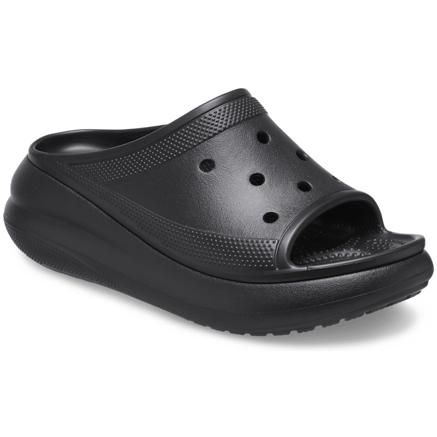 Black Crush Slide - Angle - Crocs