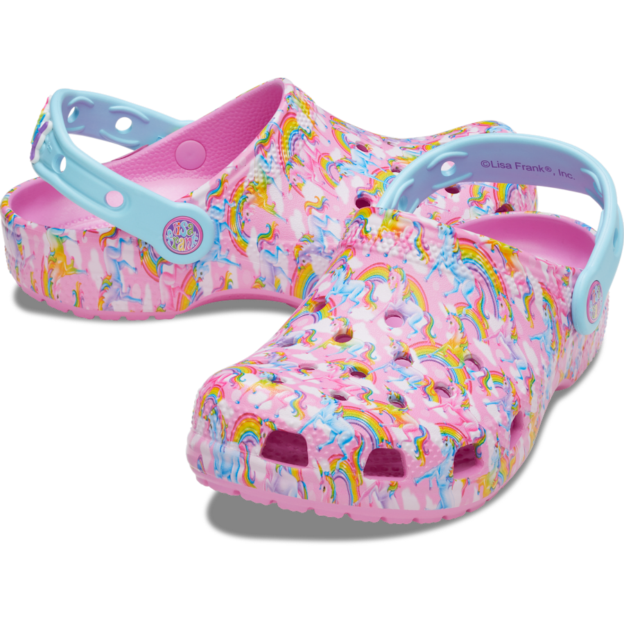Taffy Pink Kid's Classic Lisa Frank Unicorn Clog 2 - Pair - Crocs