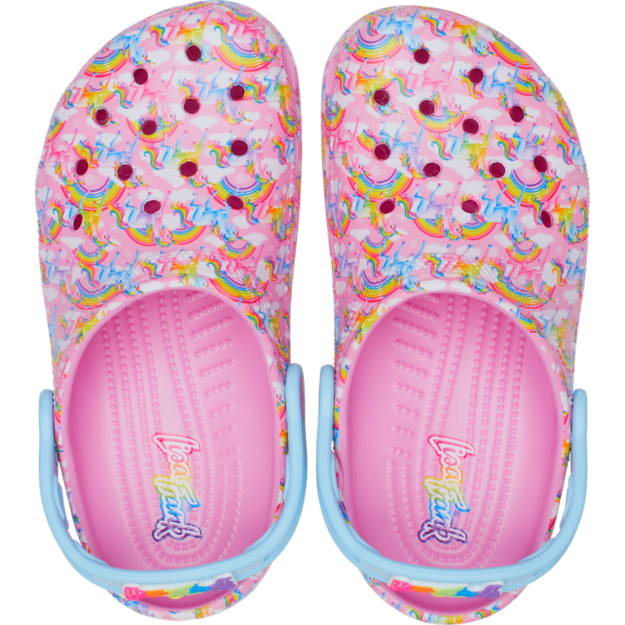 Taffy Pink Kid's Classic Lisa Frank Unicorn Clog 2 - Top - Crocs