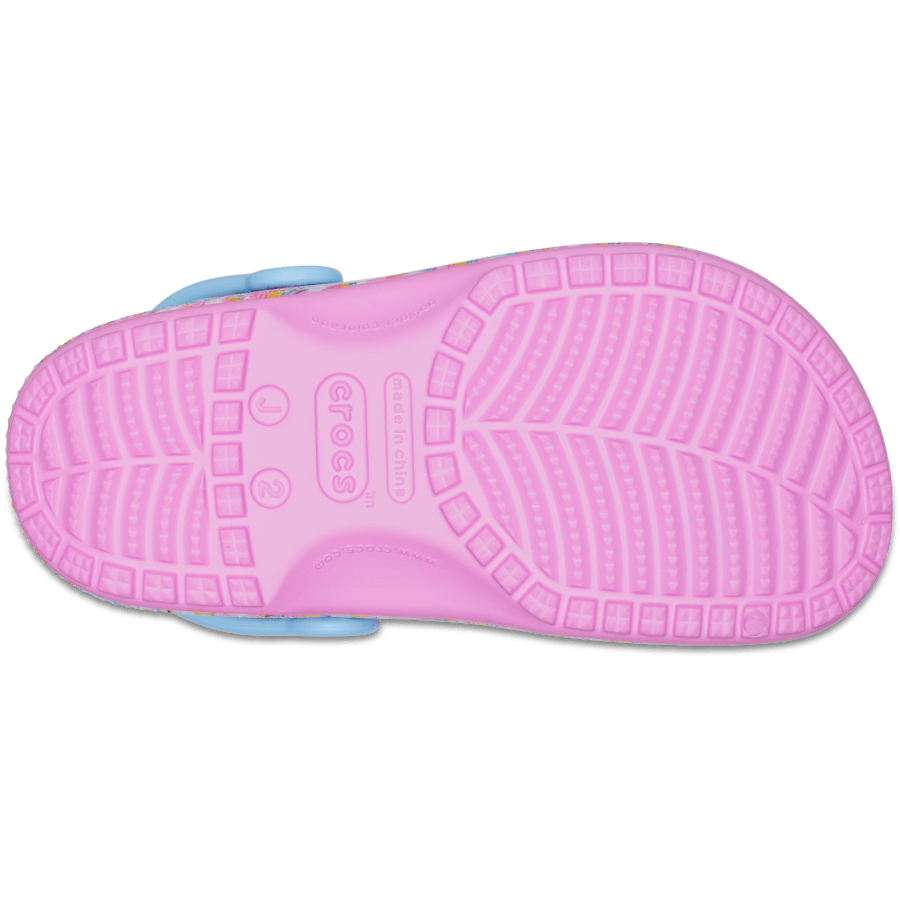Taffy Pink Kid's Classic Lisa Frank Unicorn Clog 2 - Bottom - Crocs
